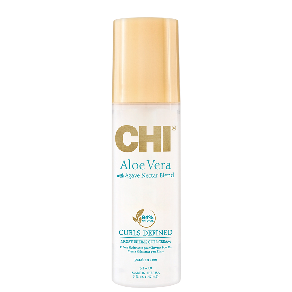 chi aloe vera moisturizing curl cream Хидратиращ крем за къдрици CHI Aloe Vera Moisturizing Curl Cream 147 мл –  Zlatna Ribka