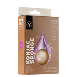 Konjac Silk Collagen гъба за измиване на лице за кожа с признаци на стареене
