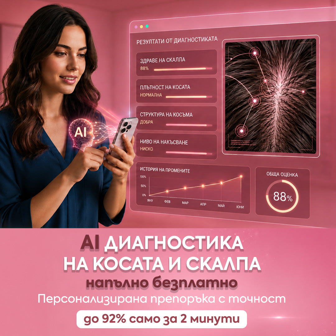 НОВО 🤖 AI диагностика на косата и скалпа напълно безплатно