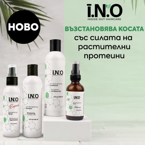 НОВО от I.N.O. Преобразете косата си МОМЕНТАЛНО със силата на растителни протеини. - Zlatna Ribka | Лидерът в луксозната козметика за коса