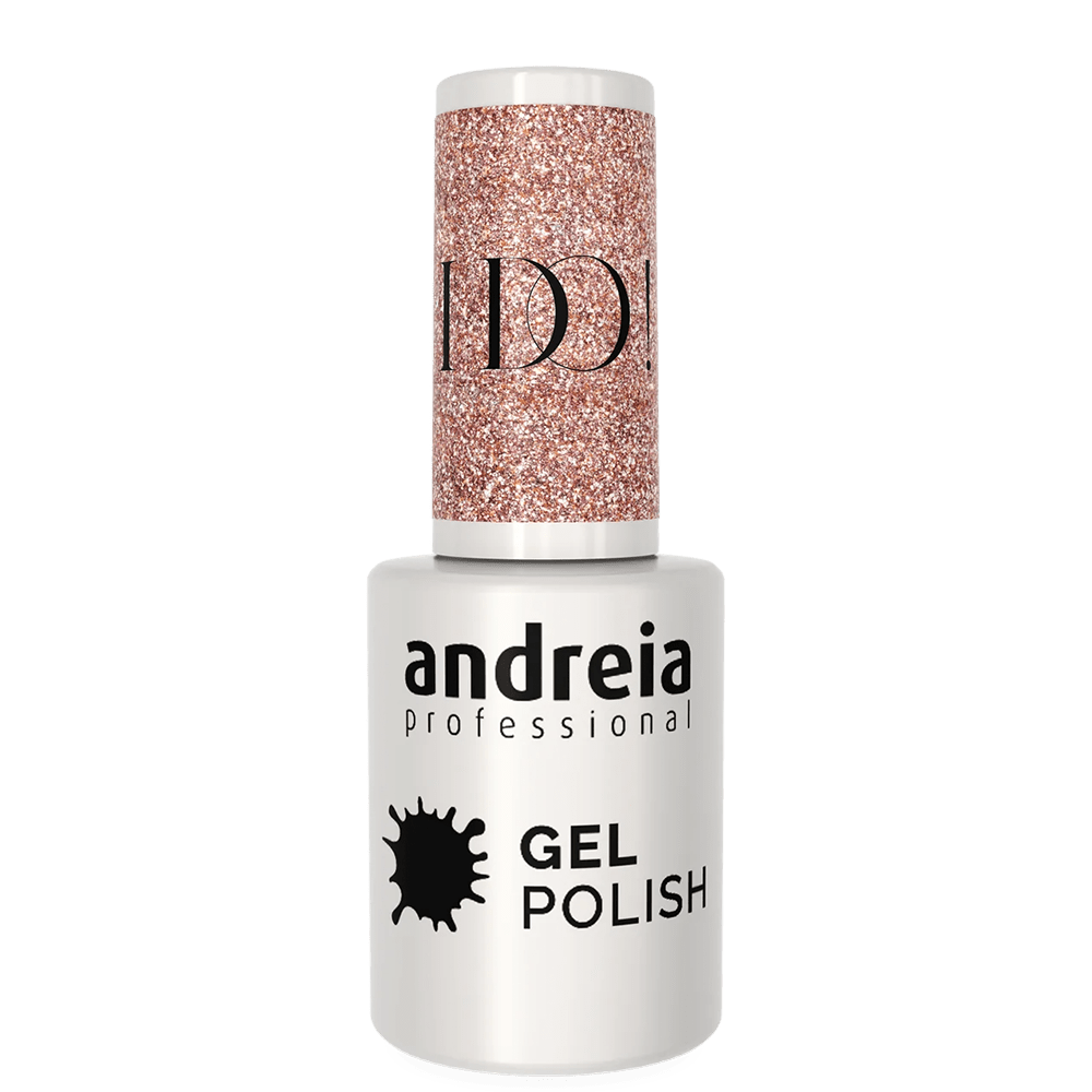 ПОДАРЪК Гел лак с интензивен блясък 10.5 мл Andreia Professional Gel Polish Pink, silver, and gold glitter ID1