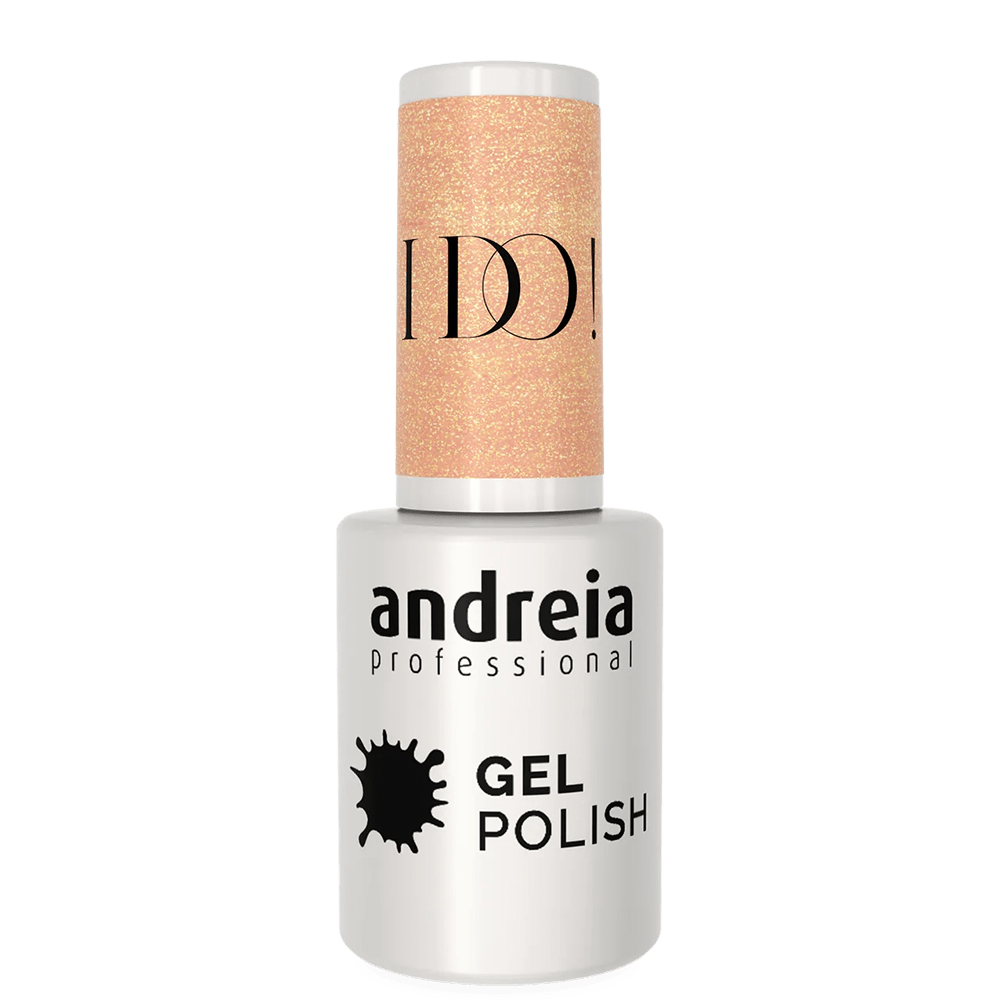 ПОДАРЪК Гел лак с интензивен блясък 10.5 мл Andreia Professional Gel Polish Champagne Nude with Gold Shimmer ID3