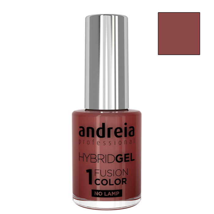 ПОДАРЪК Класически лак с гел ефект - първа стъпка 10.5 мл Andreia Professional Coffee Brown HYBRID GEL FUSION COLOR H62