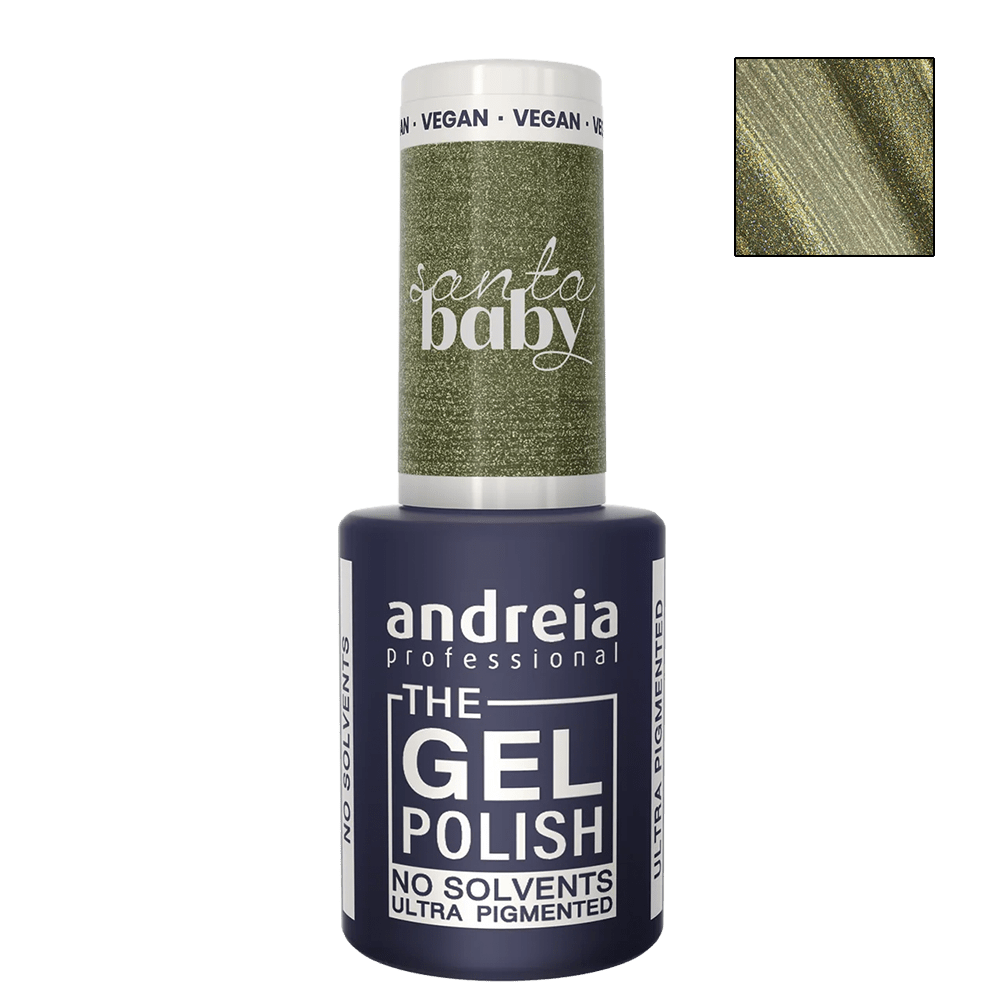 ПОДАРЪК Ултра пигментен гел лак 10.5 мл Andreia Professional Metallic olive green The Gel Polish SB2