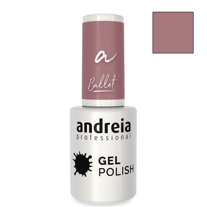 ПОДАРЪК Гел лак с интензивен блясък 10.5 мл Andreia Professional Pink Grey Gel Polish Ba2