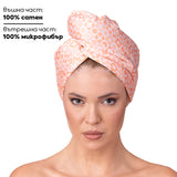 Кърпа за коса от сатен и микрофибър