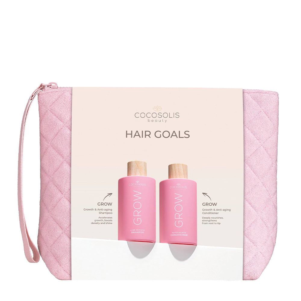 Комплект за стимулиране растежа на косата с анти-ейдж Cocosolis Hair Goals Set