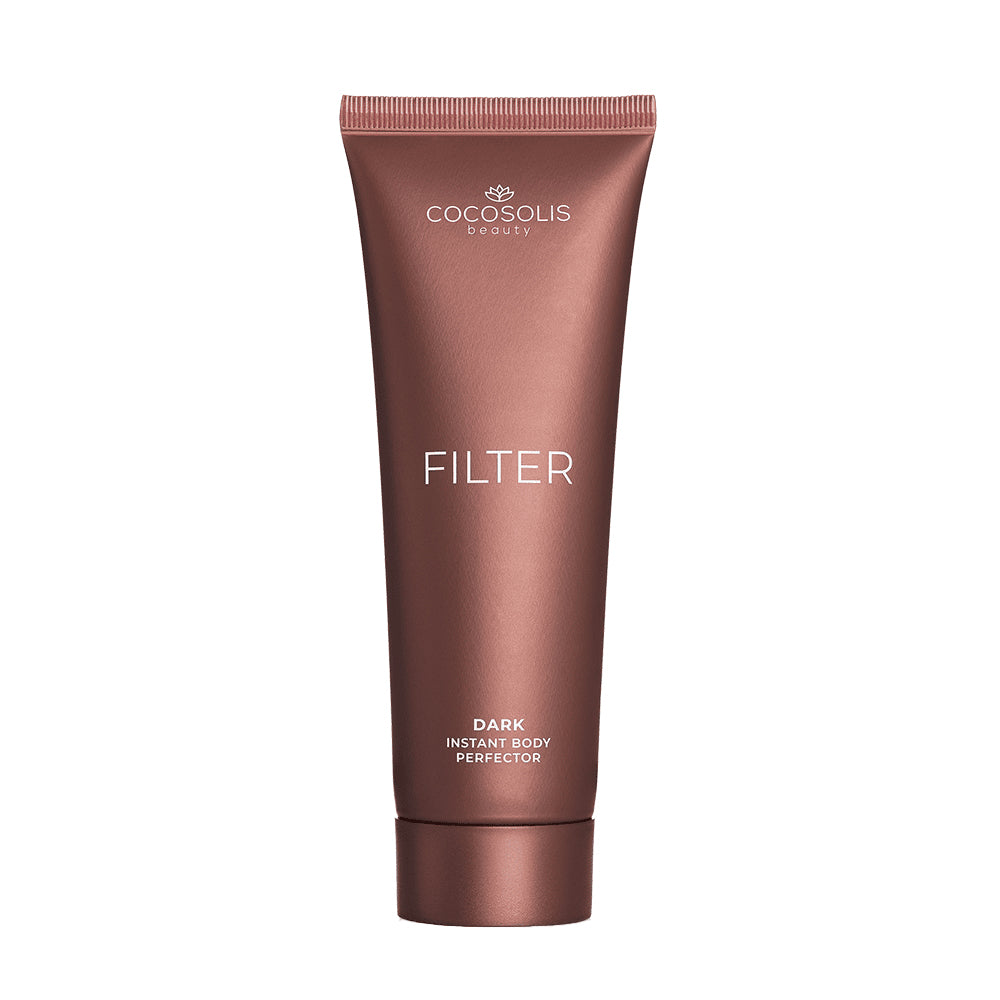 Тъмен крем за тяло с мигновен филтър ефект 100 мл Cocosolis Filter Dark Instant Body Perfector