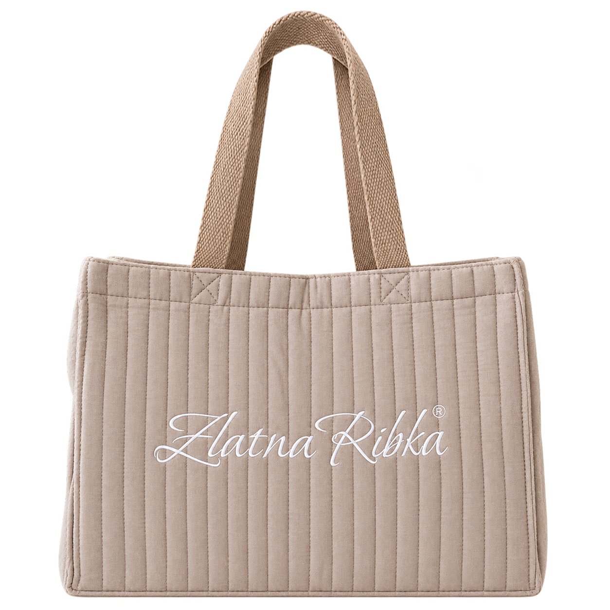 Есенна чанта от плат Zlatna Ribka 30x40x20 см ПОДАРЪК Мока