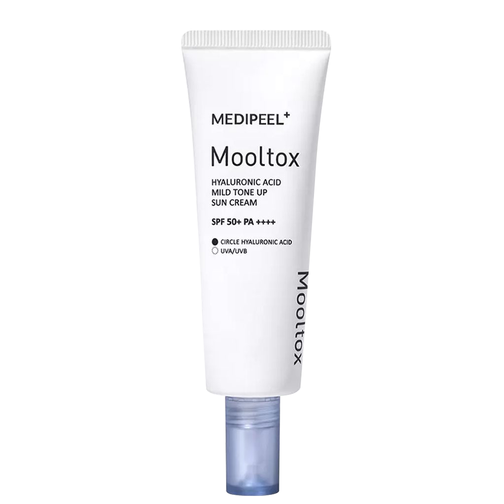 Слънцезащитен крем с хиалуронова киселина и SPF50+ PA++++ 50 мл Medi-Peel Mooltox Hyaluronic Acid Mild Tone Up Sun Cream