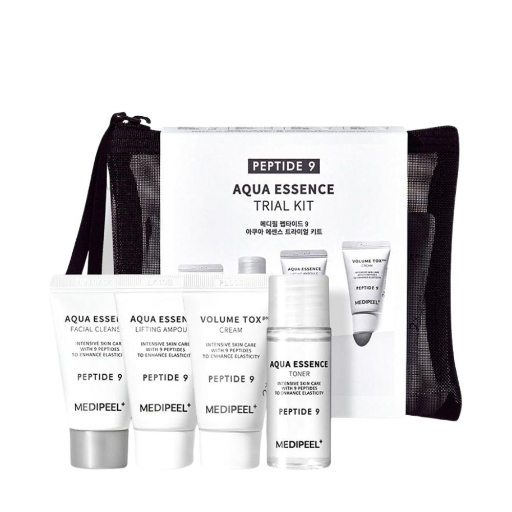 Комплект за изглаждане и подмладяване на кожата с 9 вида пептиди Medi-Peel Peptide 9 Aqua Essence Trial Kit