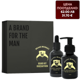 Комплект за мъже шампоан и олио за брада Агарово дърво и Шафран