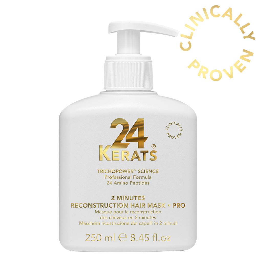 Молекулярна възстановяваща маска без отмиване 250 мл 24 KERATS 2 Minutes Reconstruction Hair Mask Pro