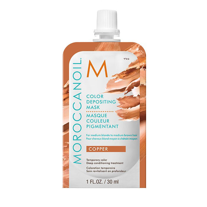 Оцветяваща маска в медно 30 мл Moroccanoil Color Depositing Mask Copper