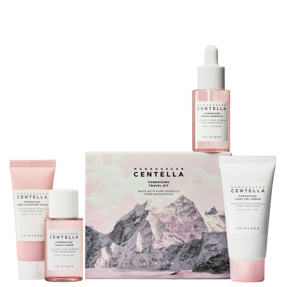 Стягащ порите комплект в размер за пътуване SKIN1004 Madagascar Centella Poremizing Travel Kit