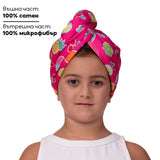 Кърпа за коса от сатен и микрофибър