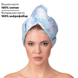 Кърпа за коса от сатен и микрофибър