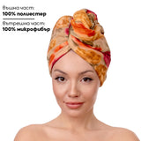 Кърпа за коса от полиестер и микрофибър