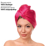 Кърпа за коса от вискоза и микрофибър