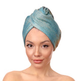 Кърпа за коса от лурекс и микрофибър