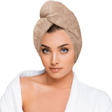 Памучна кърпа за коса Cappuccino