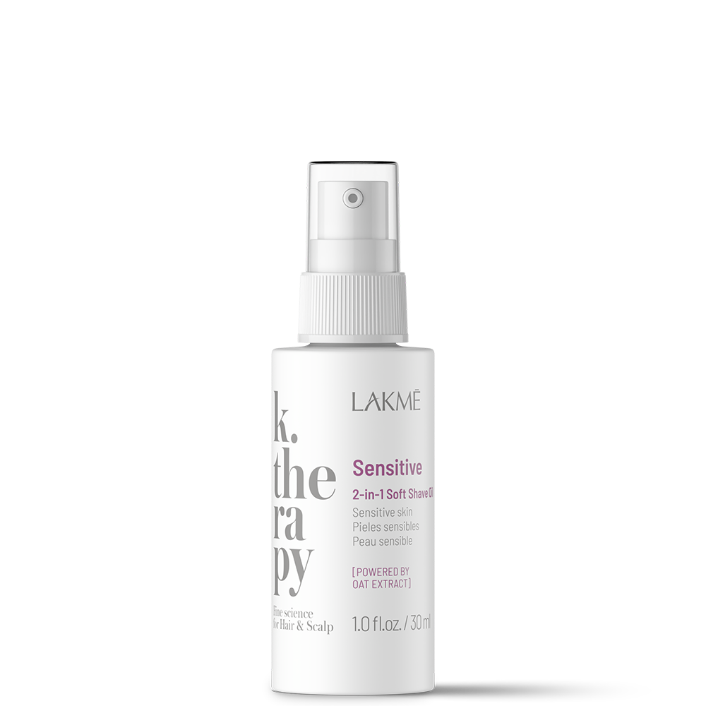 Успокояващо олио 2 в 1 за бръснене за чувствителна кожа 30 мл LAKME K.Therapy Sensitive 2-in-1 Soft Shave Oil