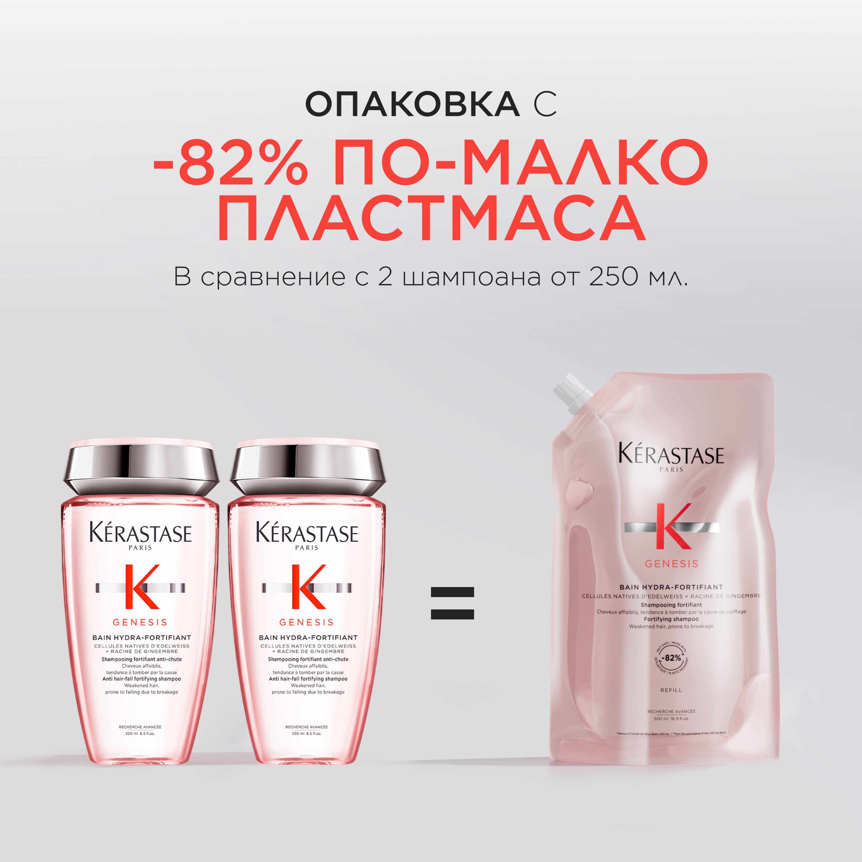 Пълнител за шампоан за фина коса склонна към косопад 500 мл