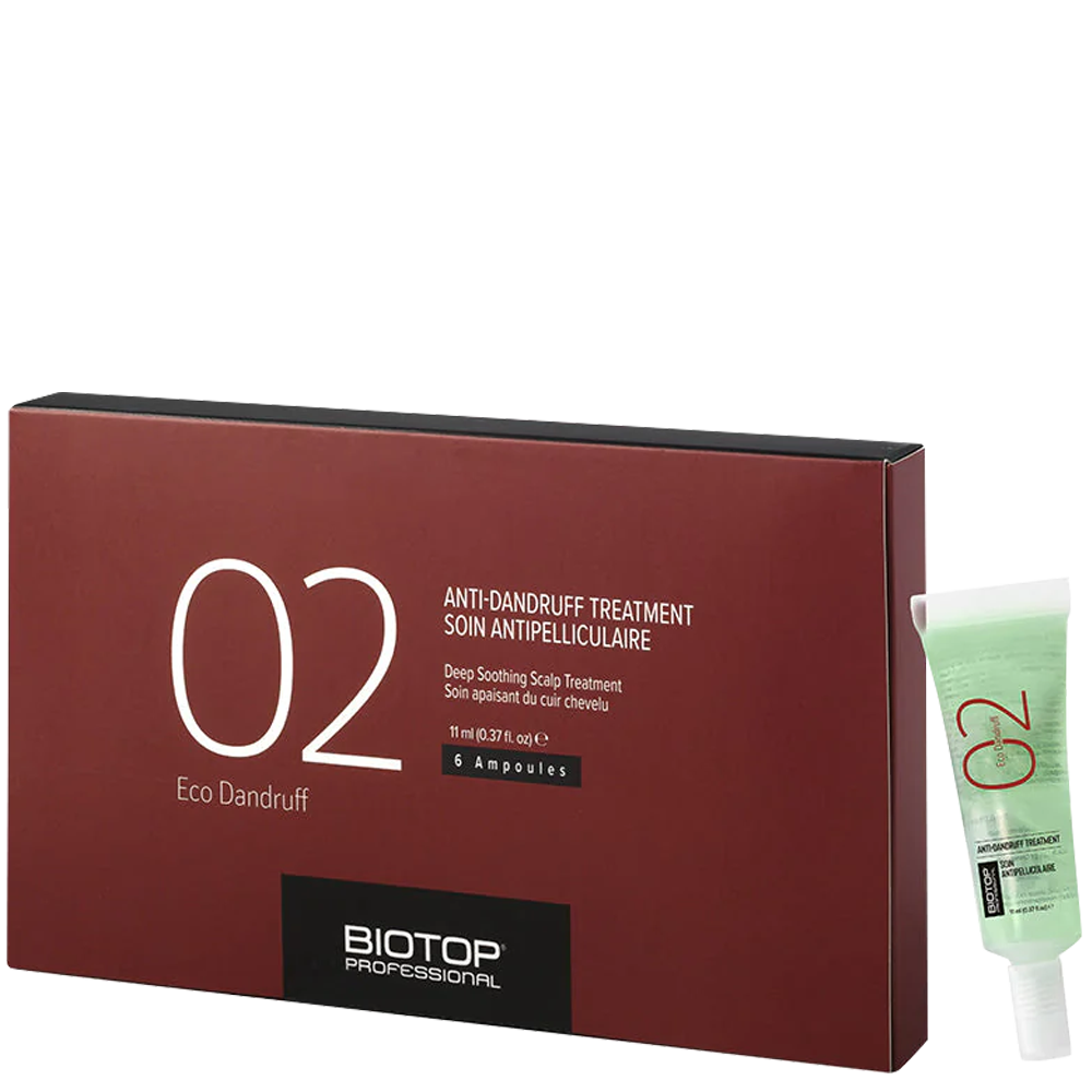 Терапия против пърхот 6 х 11 мл BIOTOP Professional 02 Eco Dandruff Anti-Dandruff Treatment