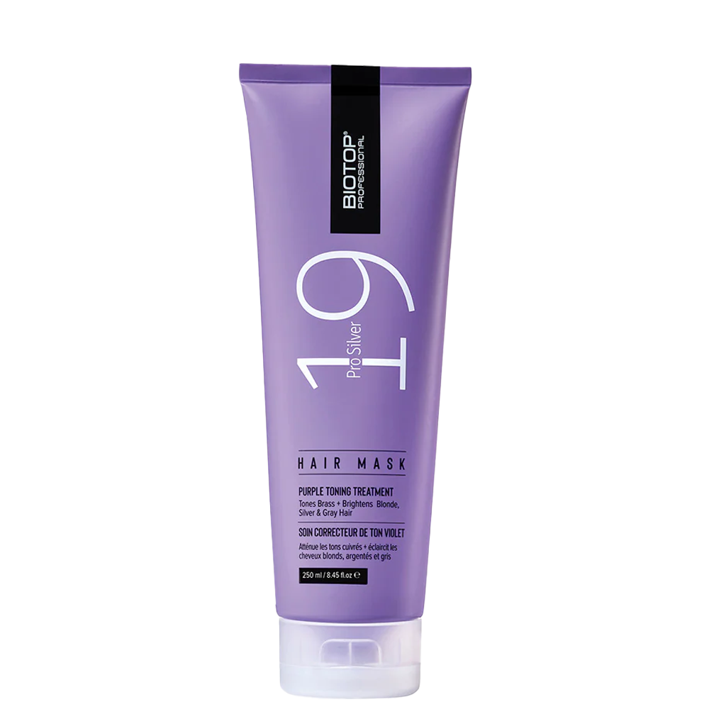 Дълбоко хидратираща тонираща маска за руса коса 250 мл BIOTOP Professional 19 Pro Silver Hair Mask
