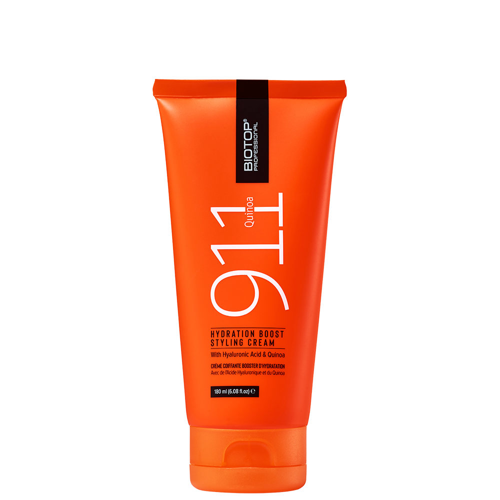 Хидратиращ стилизиращ крем с киноа с лека фиксация 180 мл BIOTOP Professional 911 Quinoa Hydration Boost Styling Cream