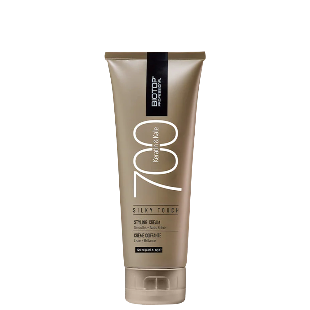 Изглаждащ крем с кератин и кейл 120 мл BIOTOP Professional 700 Keratin & Kale Silky Touch Styling Cream