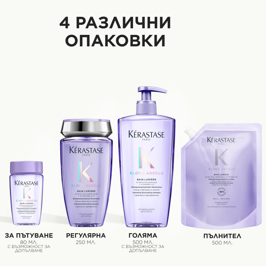 Озаряващ шампоан за руса и изсветлена коса 500 мл