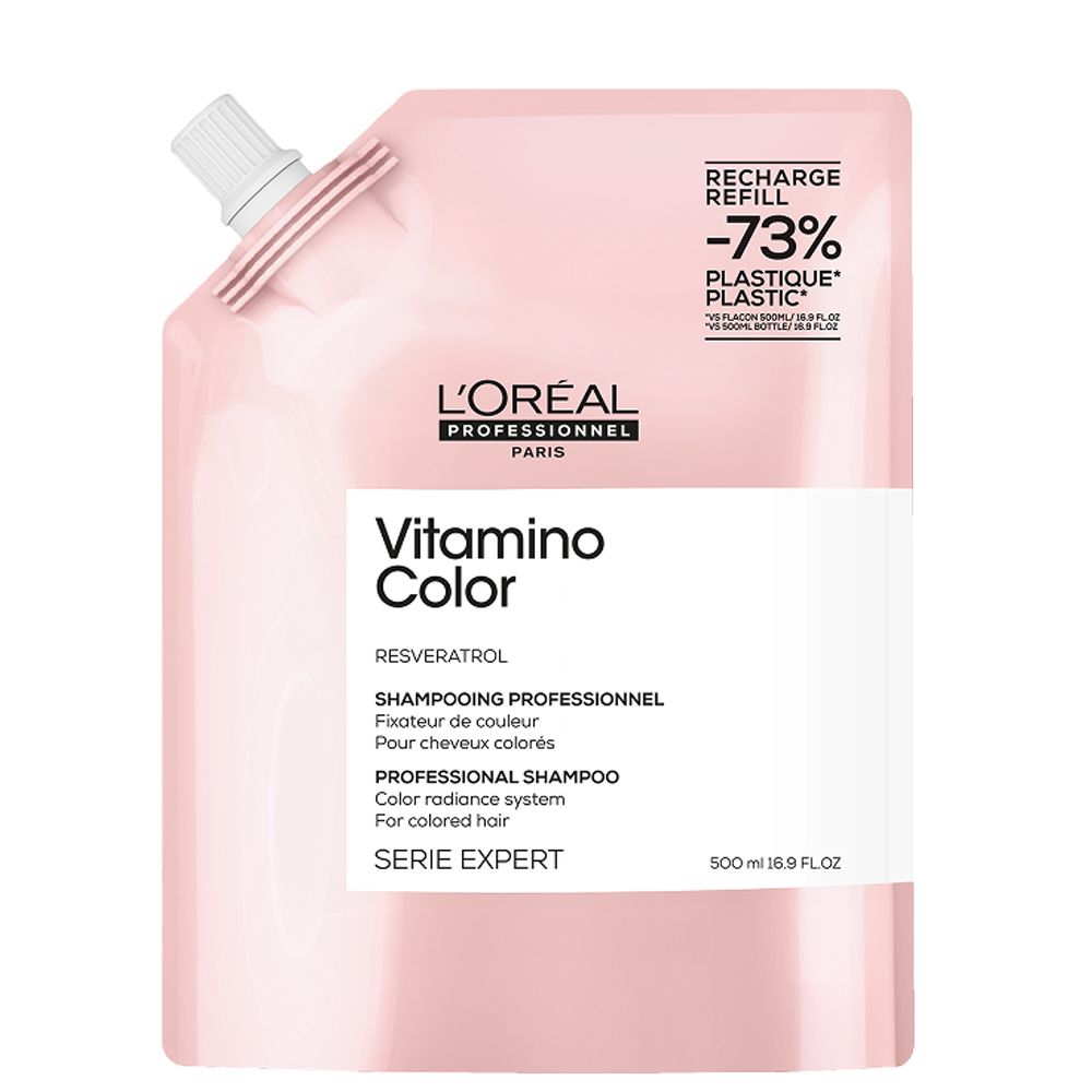 Пълнител за озаряващ и подсилващ шампоан за боядисана коса 500 мл L'Oréal Professionnel Vitamino Color Shampoo Refill
