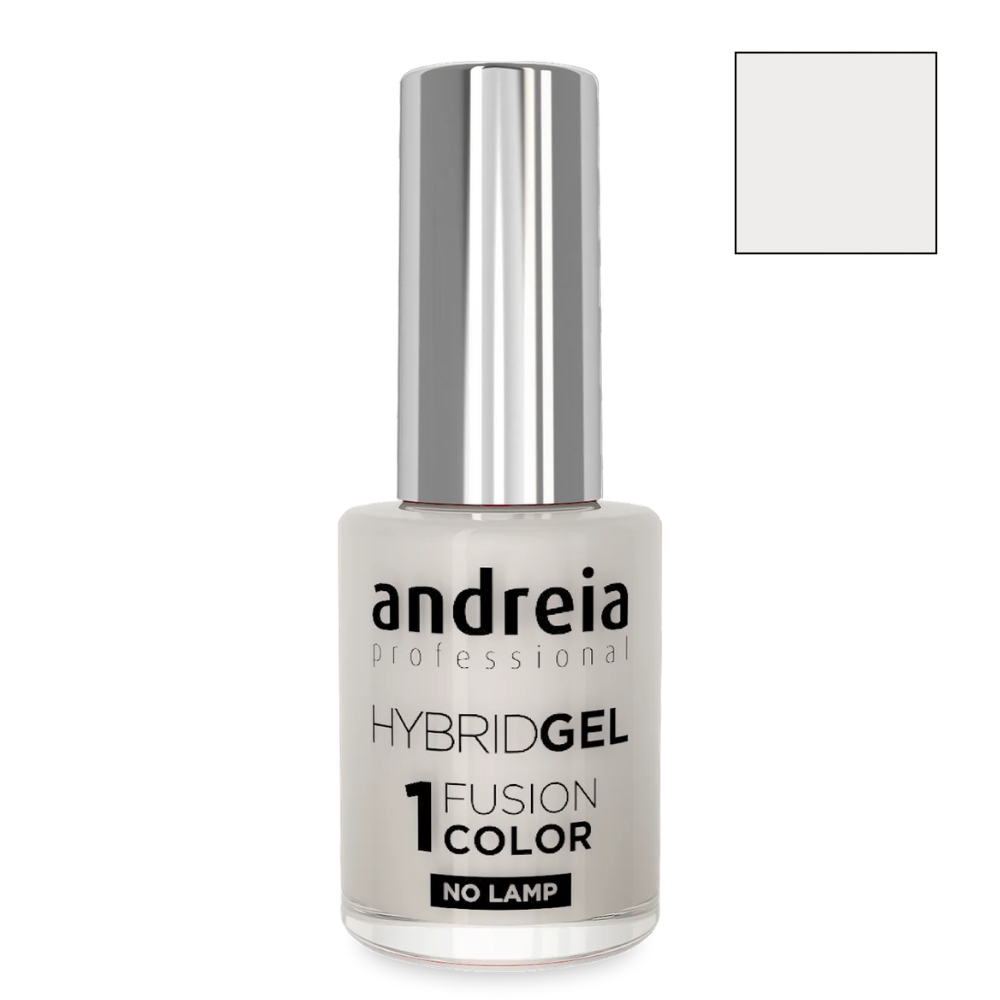 Класически лак с гел ефект - първа стъпка 10.5 мл Andreia Professional HYBRID GEL FUSION COLOR Icy milky white H94