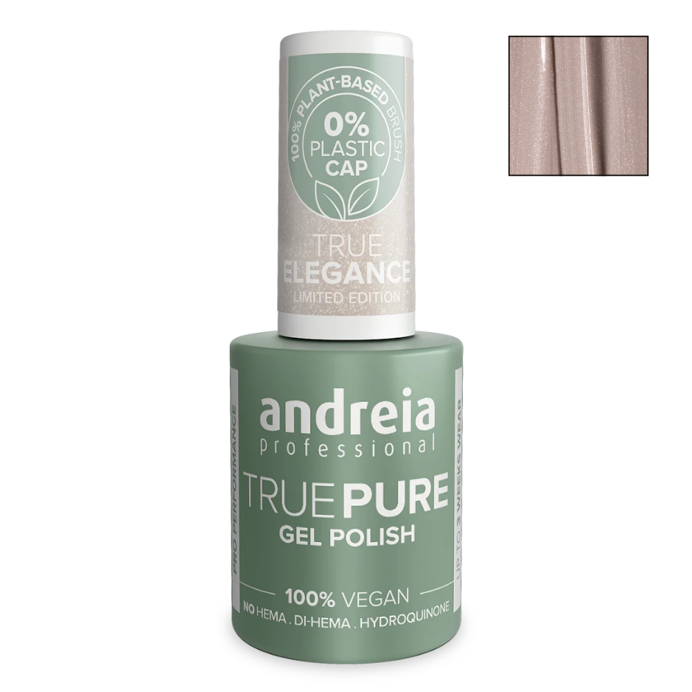 Полуперманентен гел лак за чувствителни нокти 10.5 мл Andreia Professional True Pure Shimmering Pearl TE2