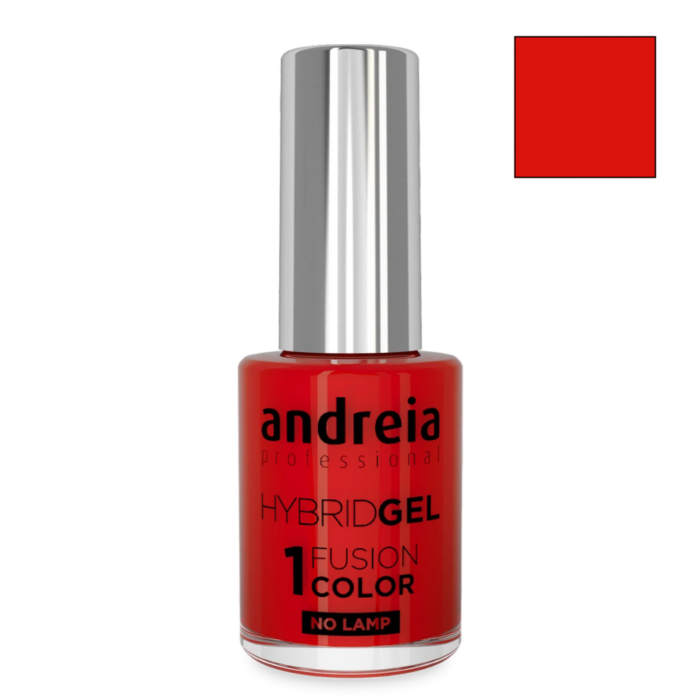 Класически лак с гел ефект - първа стъпка 10.5 мл Andreia Professional HYBRID GEL FUSION COLOR Orange red H96