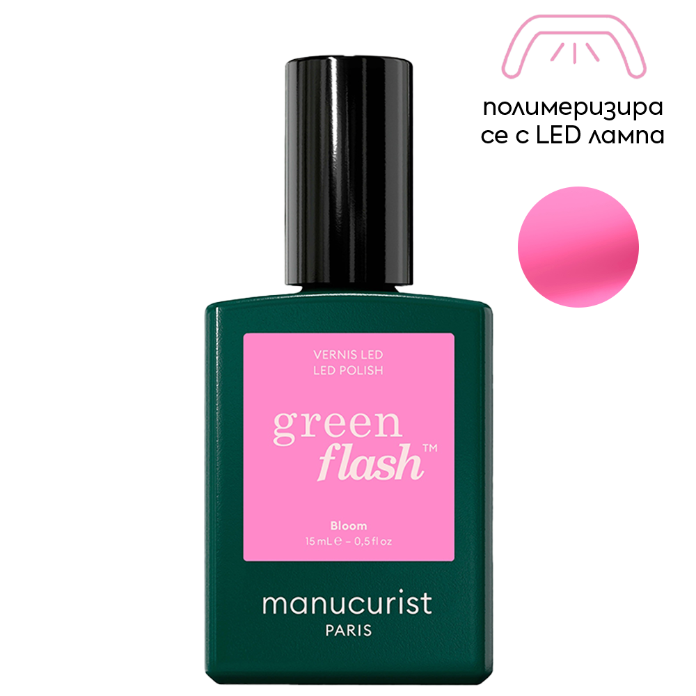 Полуперманентен гел лак за нокти Bloom 15 мл Manucurist Green Flash