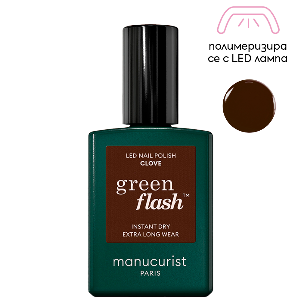 Полуперманентен гел лак за нокти Clove 15 мл Manucurist Green Flash