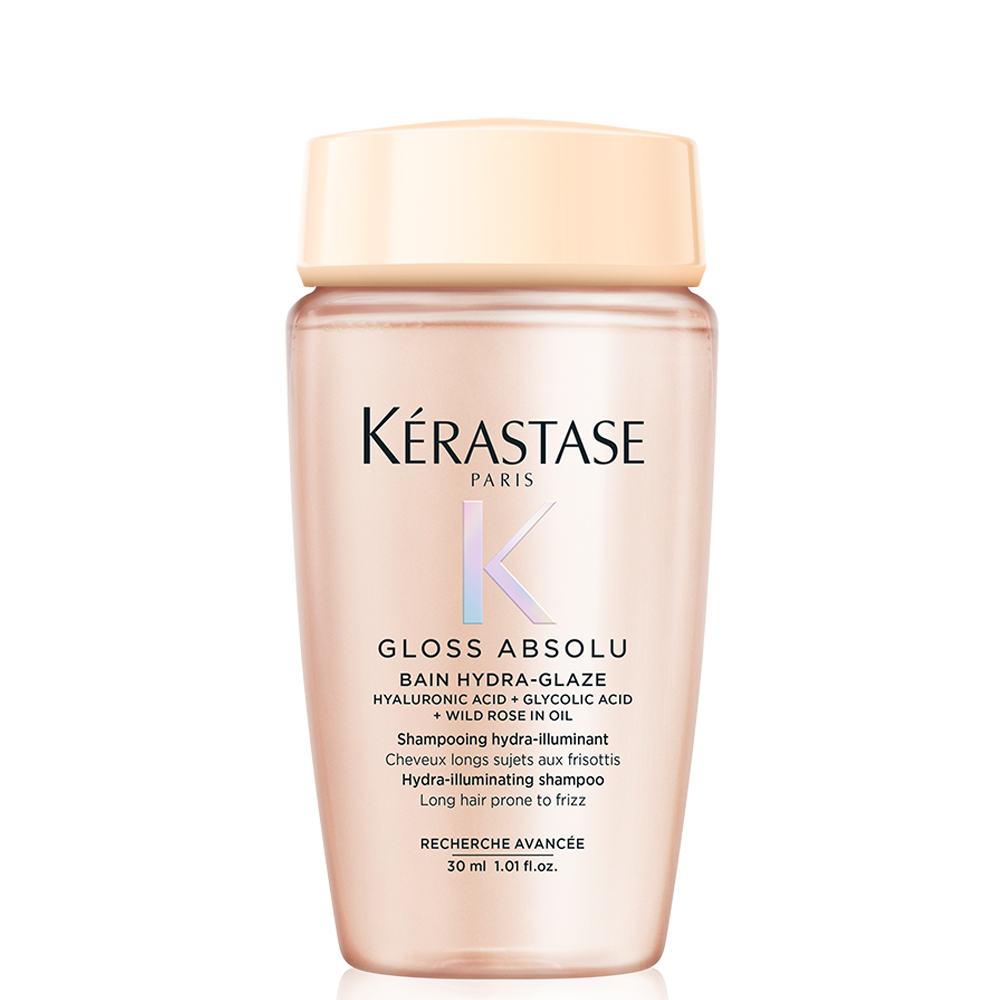 ПОДАРЪК Гланциращ шампоан за дълга и непокорна коса 30 мл Kerastase Gloss Absolu Bain Hydra-Glaze Shampoo