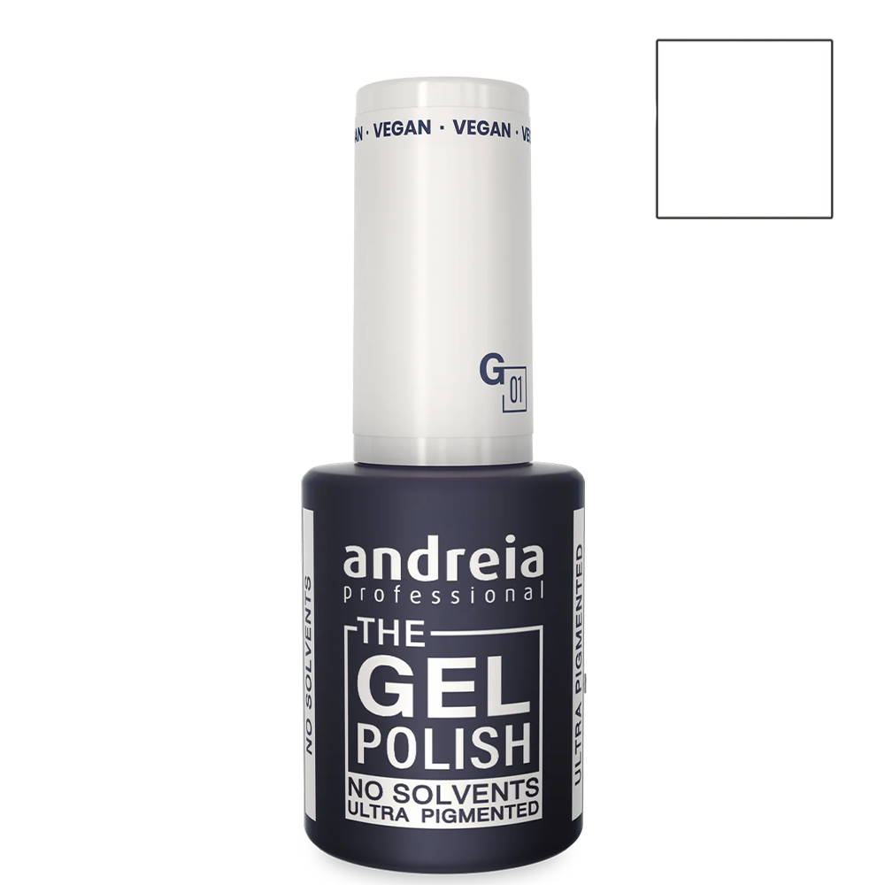 ПОДАРЪК Ултра пигментен гел лак 10.5 мл Andreia Professional White The Gel Polish G01