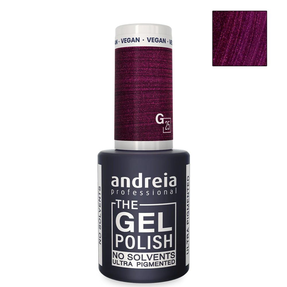 Ултра пигментен гел лак 10.5 мл Andreia Professional Metallic Purple The Gel Polish G25
