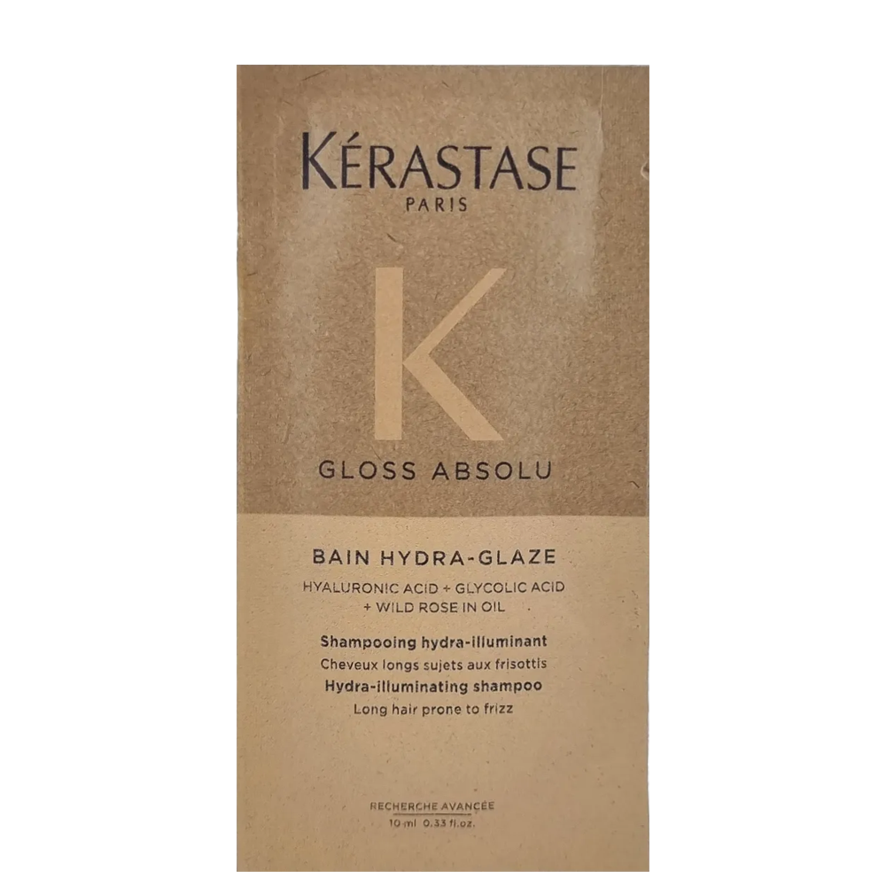 Тестер Гланциращ шампоан за дълга и непокорна коса 10 мл Kerastase Gloss Absolu Bain Hydra-Glaze Shampoo