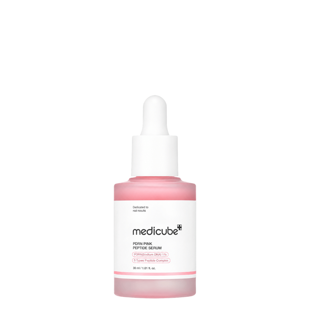 Озаряващ серум за лице с PDRN, колаген и 5 вида пептиди 30 мл Medicube PDRN Pink Peptide Serum
