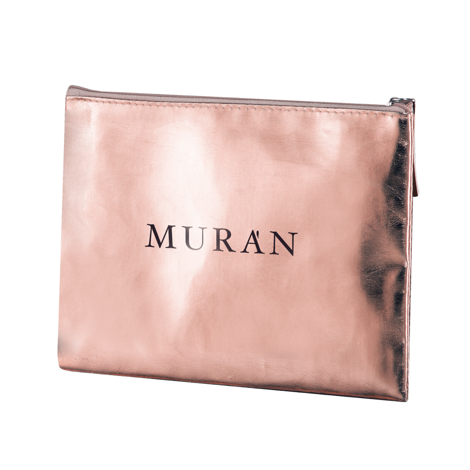 ПОДАРЪК Розов несесер металик 21.5x15 см Muran Supreme Rose Pochette