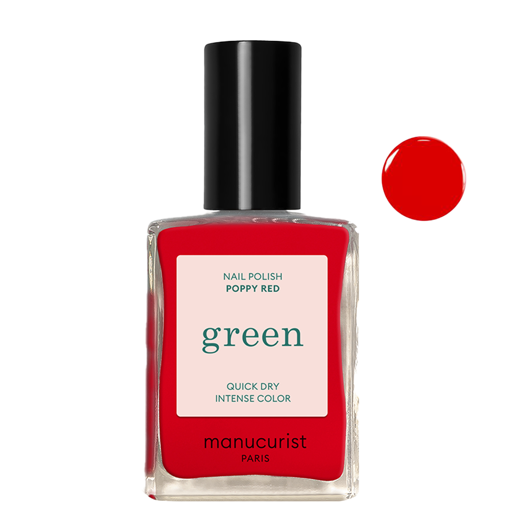 Класически лак за нокти Poppy Red 15 мл Manucurist Green