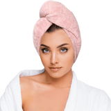 Микрофибърна кърпа за коса Light Pink