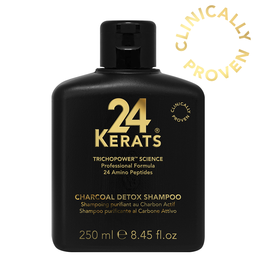 Детокс шампоан с активен въглен 250 мл 24 KERATS Charcoal Detox Shampoo
