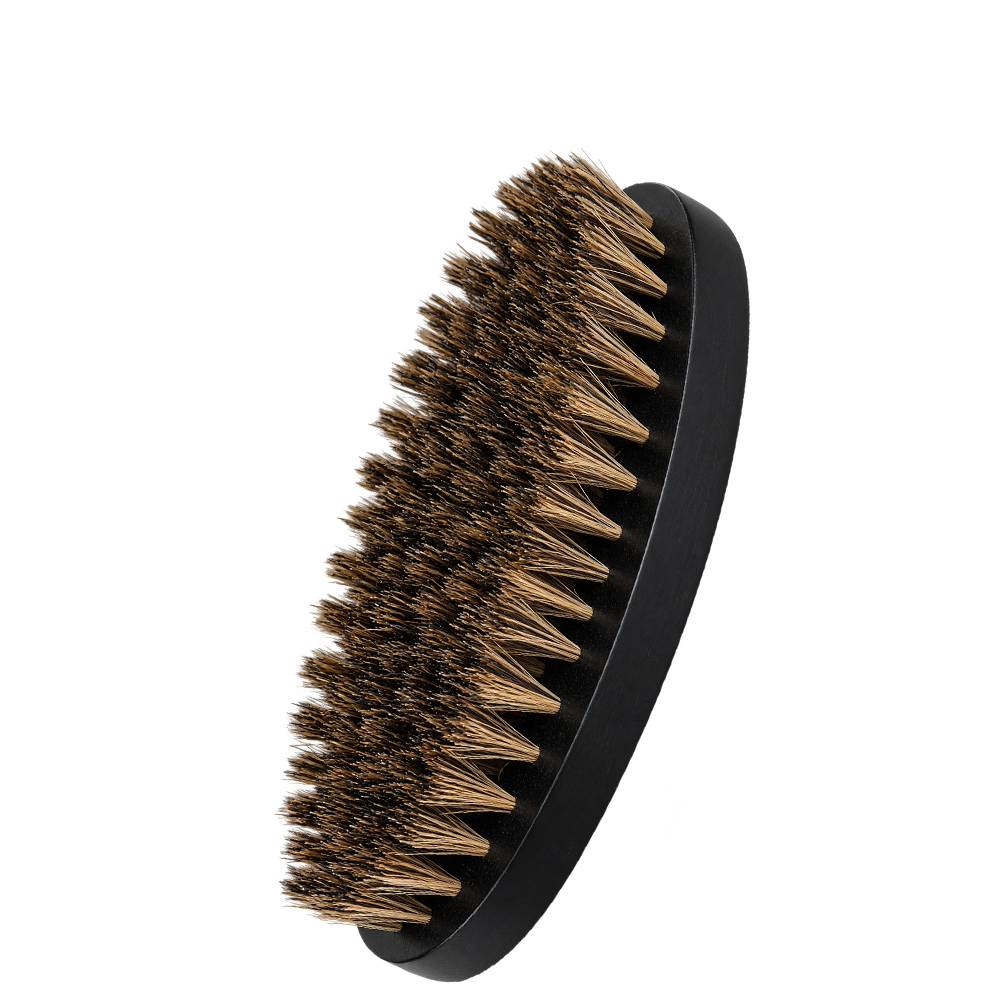 Четка за брада от бук с естествен косъм от глиган WOODEN Bear Beechwood Boar Bristle Beard Brush