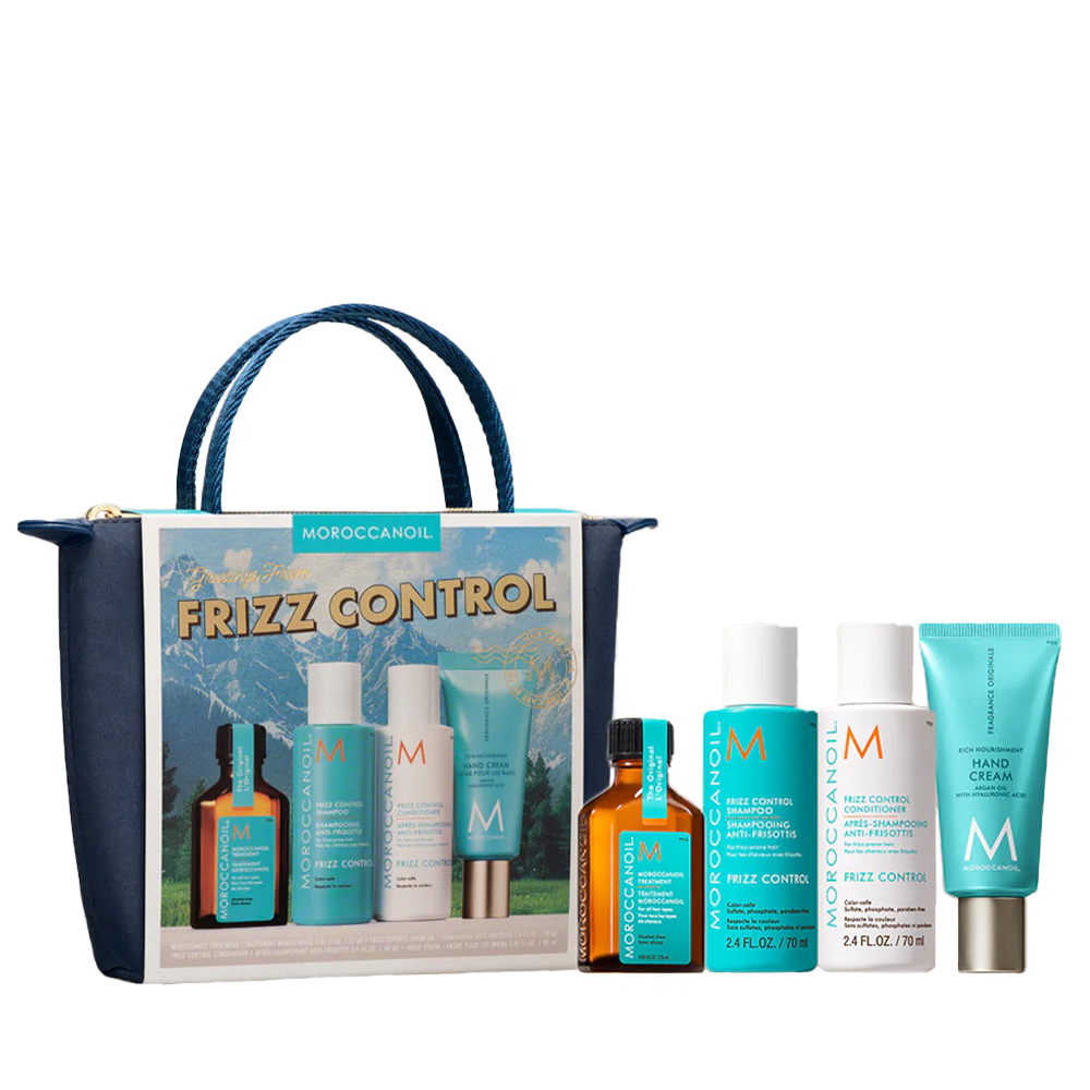 Комплект за изглаждане в размер за пътуване с подарък чанта - Moroccanoil