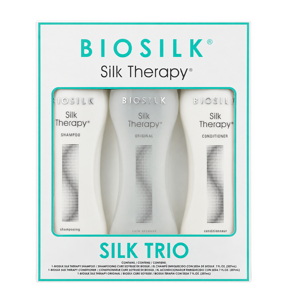 Комплект за хидратация и подхранване на косата с копринени протеини BioSilk Silk Therapy Silk Trio
